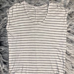 BCBGeneration Striped Muscle Tee